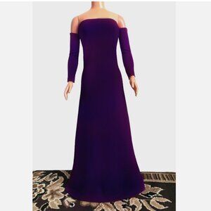 Dark purple maxi drss, long, for My Size Barbie Doll 36" New